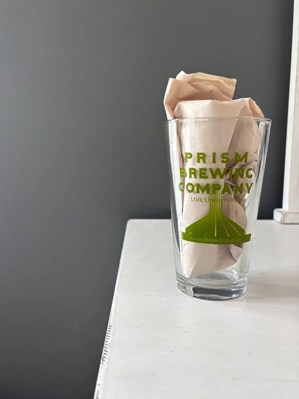 Prism Brewing Company this glass
